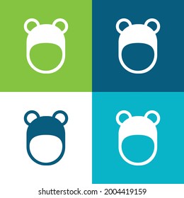 Bärenhut Setzen Sie vier minimale Farbensymbole auf
