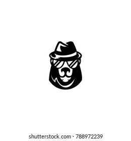 bear hat logo vector download