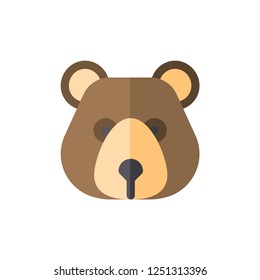 bear head cartoon icon
