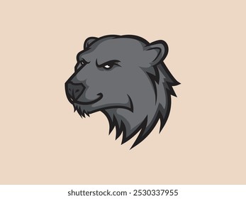 bear head cartoon vector illustration