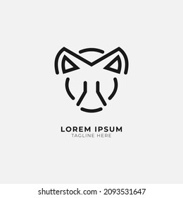 Bear head creative logo vector