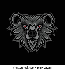 Bear Head Esport Logo Illustration