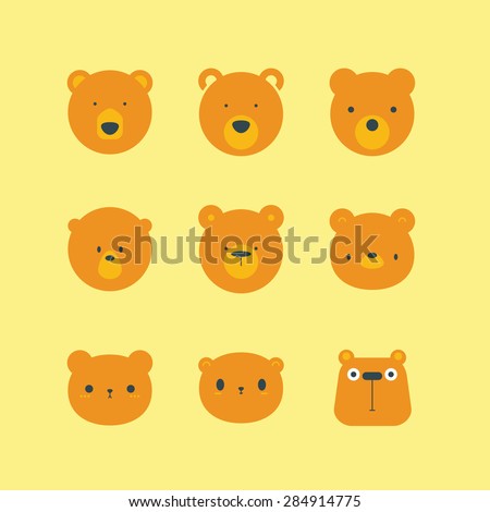 Bear Head Icon Stock Vector (Royalty Free) 284914775 - Shutterstock