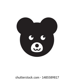 bear head icon symbol design vector