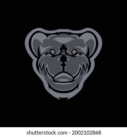 bear head illustration vector logo