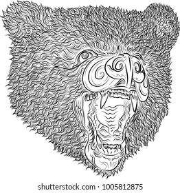 bear head line