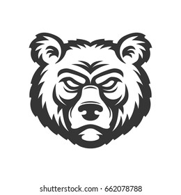 Bear head logo.