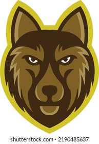 Bear head logo design, mascot bear logo icon illustration vector drawing, Brave Bear head mascot Logo design. Vector Template Illustration Design. Mascot Brave Bear Logo design any graphic work