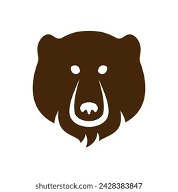Bear head logo. Bear emblem. Vector illustration.