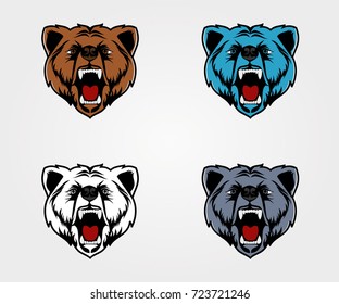 Bear Head Logo Mascot