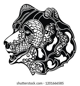 Bear Head Logo Mascot Emblem