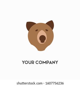 Bear head, Logo, Mascot, Emblem. Vector Illustration.