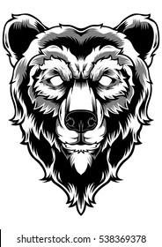Bear Head Logo Mascot Emblem