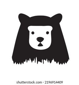 Bear head logo. Vector illustration.