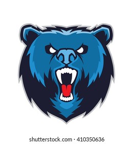 Bear head mascot