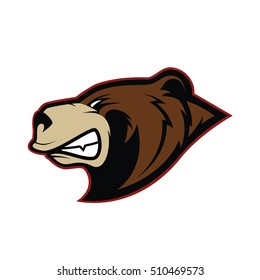 Bear head mascot