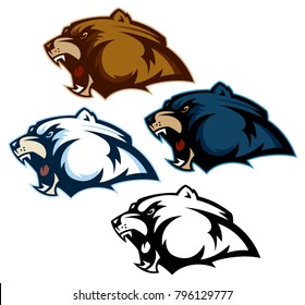 Bear Head Mascot