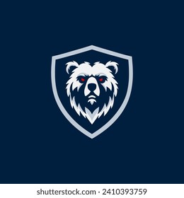 Bear head mascot. bear esport logo