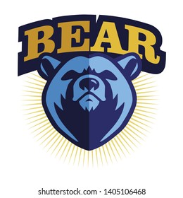 Bear Head Mascot Logo Vector Design Stock Vector (Royalty Free ...