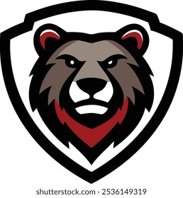 Bear cabeça mascote vetor logotipo design vetor.This é um arquivo vetorial eps editável.
