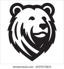 Bear head , Bear head minimalist logo