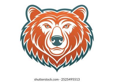 Ilustración de Vector de silueta de cabeza de oso