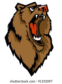 Bear Head Vector