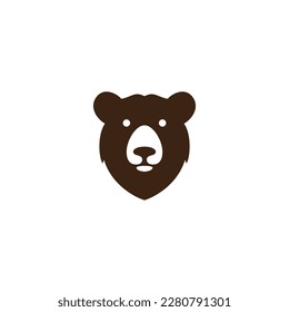 bear head vector illustration for icon,symbol or logo. bear template logo