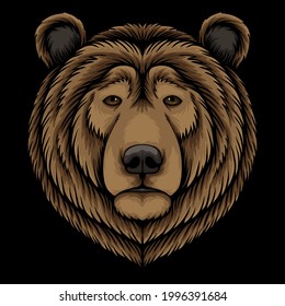 Bear head vector illustration for your company or brand