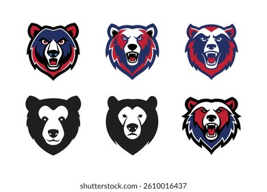 bear head vector logo art silhouette design