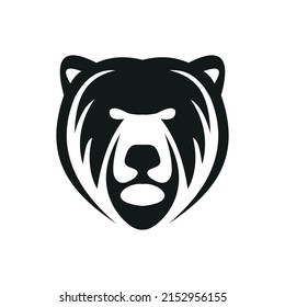 Bear Head vector logo template illustration.This logo suitable for business