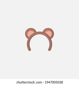 Bear headbands icon sign vector,Symbol, logo illustration for web and mobile