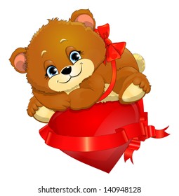 	bear and heart
