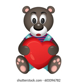 Bear with heart