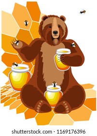 Bear with honey