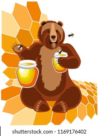 Bear with honey