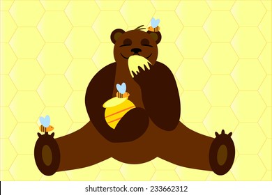 Bear with honey