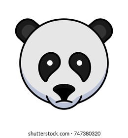 Bear icon animal head design illustration