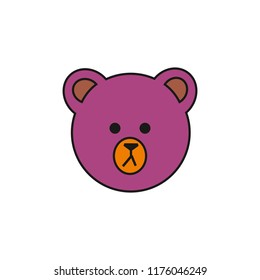 Bear icon. animal symbol