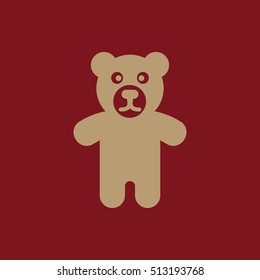 Bear icon. design. Toy, Bear symbol. web. graphic. AI. app. logo. object. flat. image. sign. eps. art. picture - stock vector