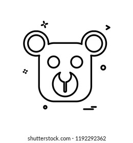 Bear icon design vector