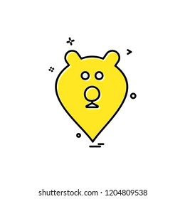 Bear icon design vector