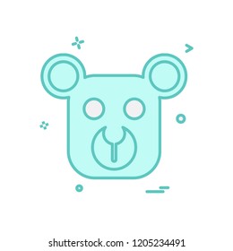 Bear icon design vector