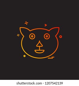 Bear icon design vector
