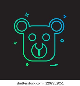 Bear icon design vector