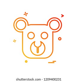 Bear icon design vector