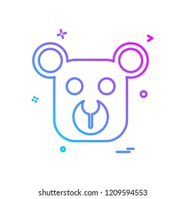 Bear icon design vector