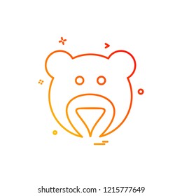 Bear icon design vector