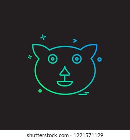 Bear icon design vector