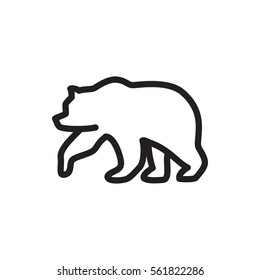 bear icon illustration isolated vector sign symbol